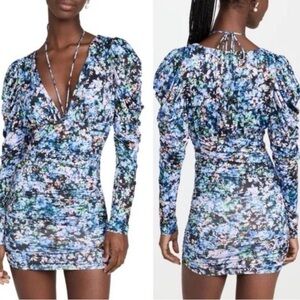 AFRM NEW Floral Long Sleeve Mini Dress